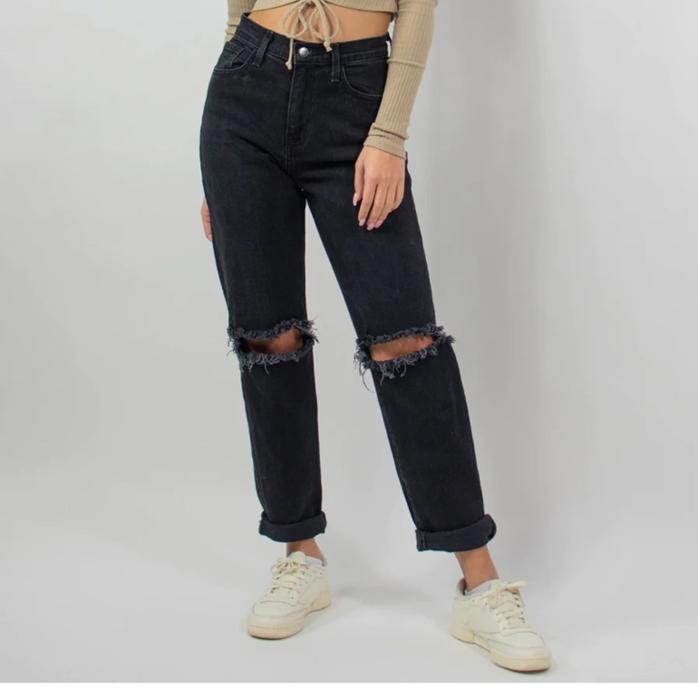Grey Bandit Boyfriend Jeans
